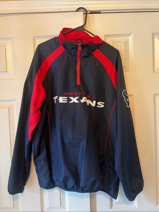 Nfl Team Other - Houston Texans NFL Team Apparel half zip, pullover jacket, men's medium